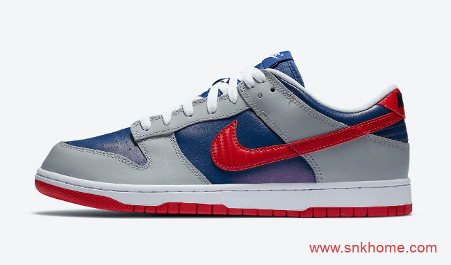 耐克Dunk日本限定 Nike Dunk Low “Samba” Dunk灰蓝红低帮发售日期 货号:CZ2667-400