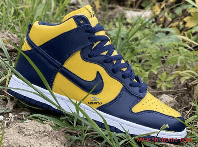 耐克Dunk蓝黄高帮 Nike Dunk High “Michigan” 耐克Dunk密西根发售日期 货号:CZ8149-700