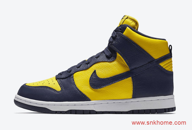 耐克Dunk蓝黄高帮 Nike Dunk High “Michigan” 耐克Dunk密西根发售日期 货号:CZ8149-700