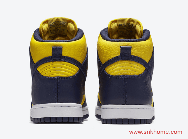 耐克Dunk蓝黄高帮 Nike Dunk High “Michigan” 耐克Dunk密西根发售日期 货号:CZ8149-700