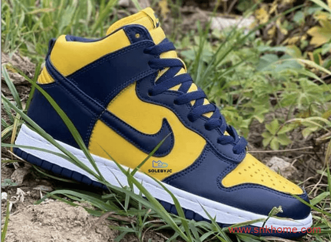 耐克Dunk蓝黄高帮 Nike Dunk High “Michigan” 耐克Dunk密西根发售日期 货号:CZ8149-700