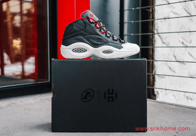 锐步阿迪达斯再次联名 Reebok Question Mid Iverson x Harden “OG Meets OG”全新黑红配色 货号:FZ1365