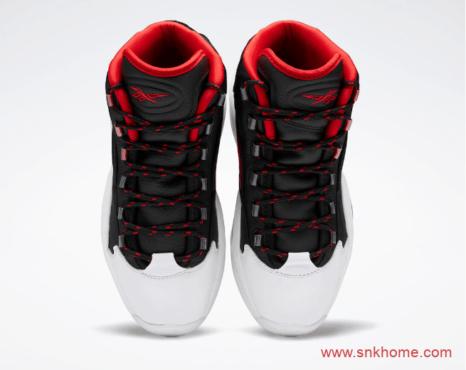 锐步阿迪达斯再次联名 Reebok Question Mid Iverson x Harden “OG Meets OG”全新黑红配色 货号:FZ1365