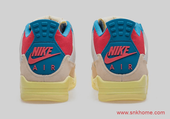 AJ4 Union联名款两个配色 AJ4鞋舌外翻 Union x Air Jordan 4发售日期 货号:DC9533-001 / DC9533-800
