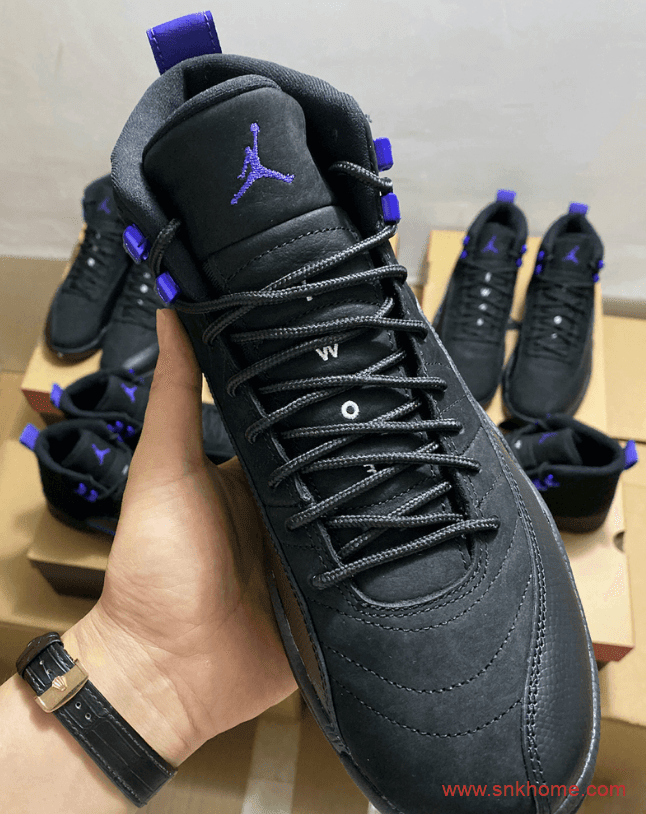 AJ12暗黑康扣 Air Jordan 12 “Dark Concord” AJ12黑紫色酷似湖人配色发售日期 货号:CT8013-005