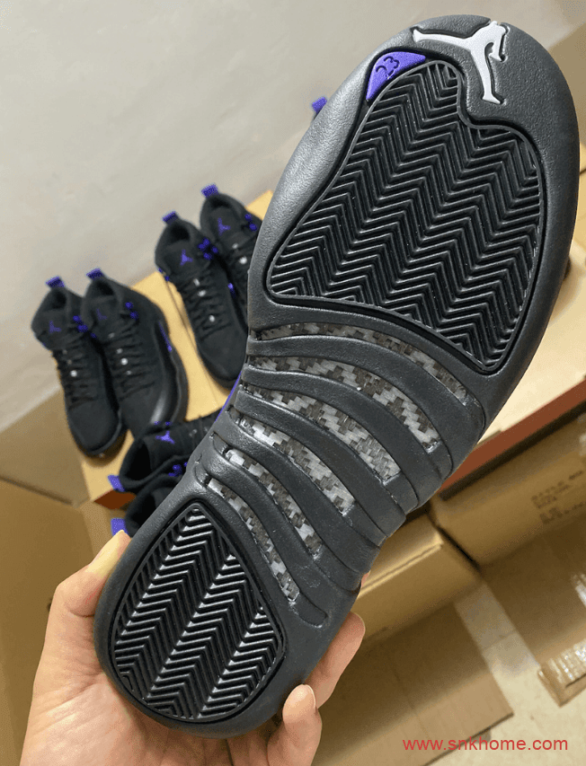 AJ12暗黑康扣 Air Jordan 12 “Dark Concord” AJ12黑紫色酷似湖人配色发售日期 货号:CT8013-005