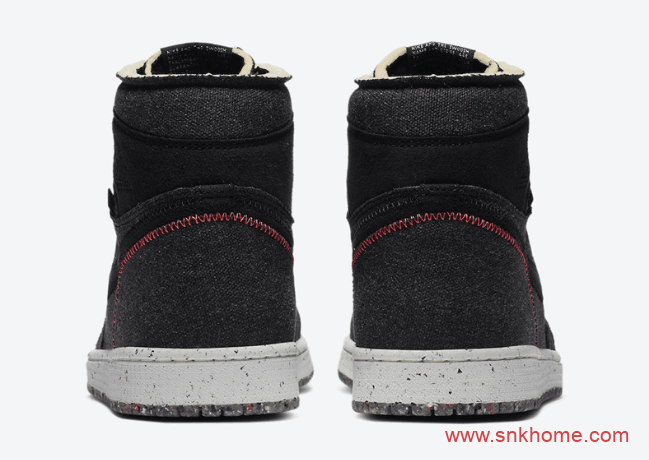 AJ1垃圾鞋 Air Jordan 1 High Zoom “Space Hippie” AJ1垃圾鞋黑色高帮采用可回收材料 货号:CW2414-001