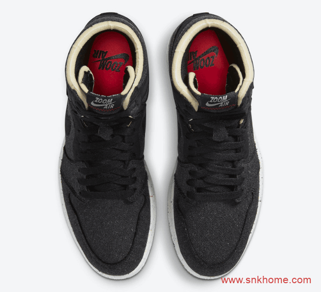 AJ1垃圾鞋 Air Jordan 1 High Zoom “Space Hippie” AJ1垃圾鞋黑色高帮采用可回收材料 货号:CW2414-001