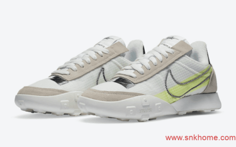 耐克新款灰白色跑鞋 Nike Waffle Racer 2X酷似Sacai联名新配色 货号：DC4467-100