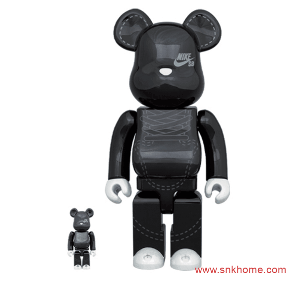 耐克积木熊联名黑色马毛 Medicom Toy x Nike SB Dunk Low “BE@RBRICK”积木熊 Dunk SB Low 货号:CZ5127-001