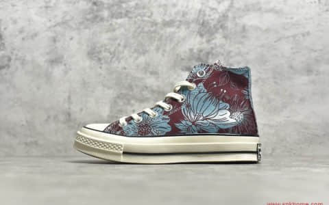 匡威公司级版本 匡威1970S高帮帆布鞋 Converse 1970S 匡威烫金花卉扎染 货号:569235C