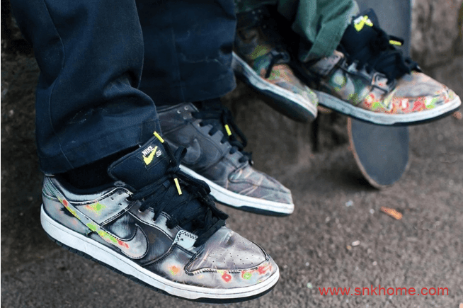 鞋盒也是热感应规格太高 耐克Dunk热成像低帮 Civilist x Nike SB Dunk Low即将发售 货号：CZ5123-001