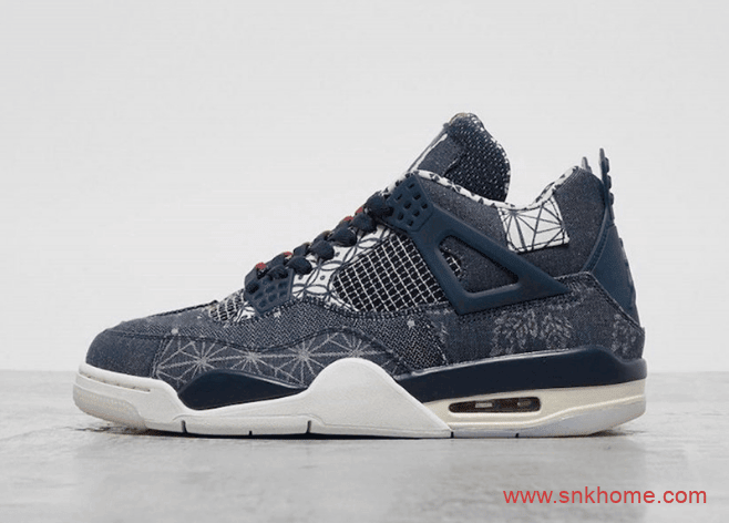 Air Jordan 4 SE “Sashiko” 刺子绣 AJ4靛蓝染色面料今年秋季发售 货号:CW0898-400