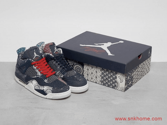 Air Jordan 4 SE “Sashiko” 刺子绣 AJ4靛蓝染色面料今年秋季发售 货号:CW0898-400