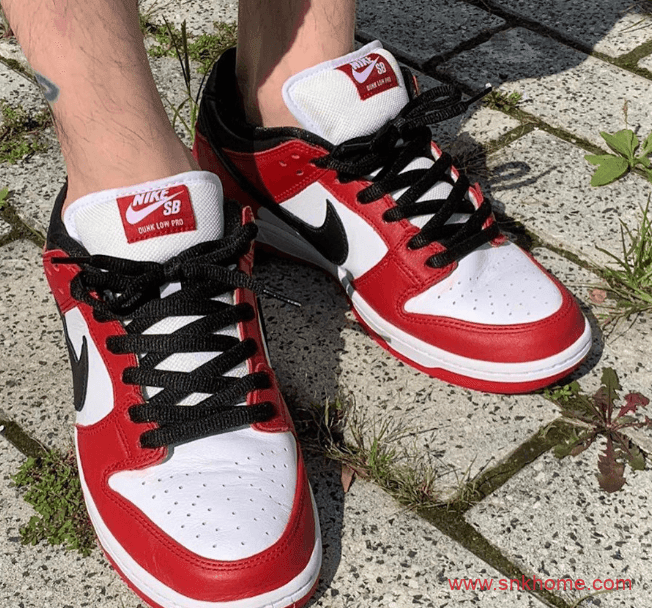 Nike Dunk SB Low “Chicago” 耐克Dunk芝加哥低帮白红配色发售日期 货号：BQ6817-600