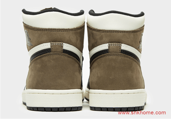 AJ1小倒钩即将登场 Air Jordan 1 High OG “Dark Mocha” AJ1白黑棕色高帮 货号:555088-105