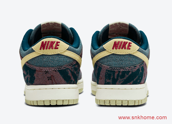 耐克Dunk民族风低帮 Nike Dunk Low “Community Garden” 耐克单宁材质鞋面 货号:CZ9747-900