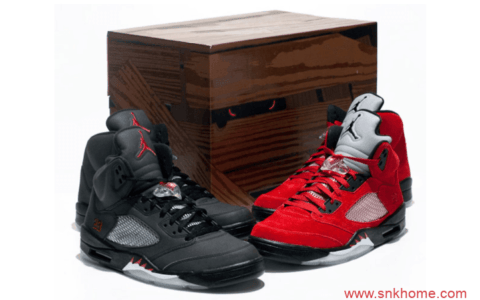 AJ5愤怒的公牛 Air Jordan 5 “Raging Bull” 经典AJ5红色麂皮球鞋复刻