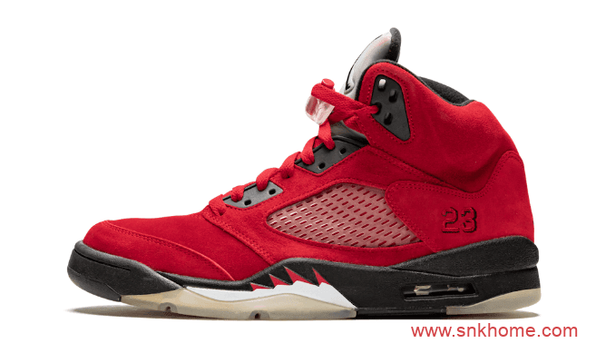 AJ5愤怒的公牛 Air Jordan 5 “Raging Bull” 经典AJ5红色麂皮球鞋复刻