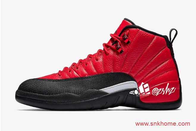 AJ12反转病倒实物图 Air Jordan 12 “Reverse Flu Game” AJ12黑红经典配色复刻 货号:CT8013-602