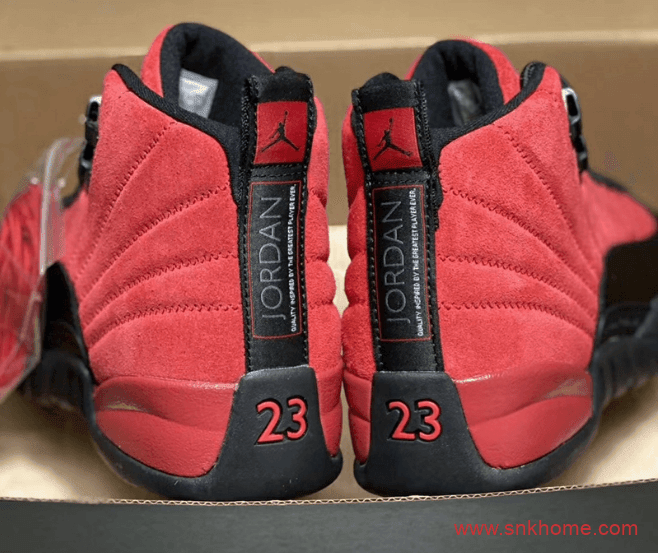 反转黑红AJ12实物图 Air Jordan 12 “Reverse Flu Game” AJ12病倒黑红球鞋发售日期 货号:CT8013-602