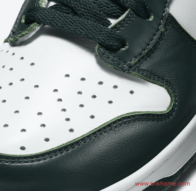 元年配色耐克Dunk白墨绿高帮 Nike Dunk High “Spartan Green”发售日期 货号:CZ8149-100