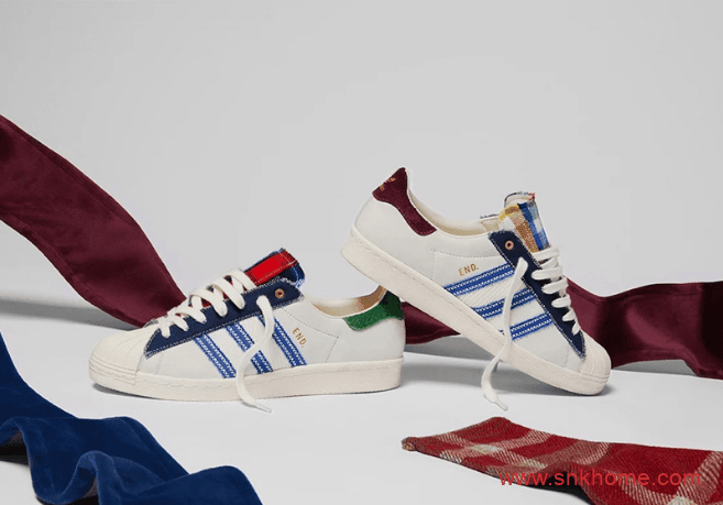 贝壳头鸳鸯拼布 阿迪达斯END联名款 END x adidas Superstar “Alternative Luxury”发售日期 货号：FX0586