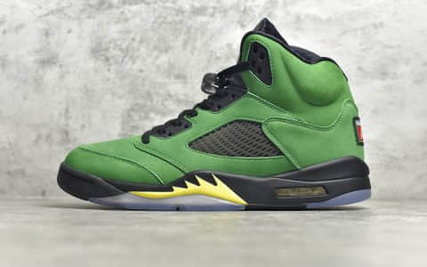 AJ5俄勒冈大学绿色球鞋 AJ5 SE Oregon Ducks AJ5俄勒冈公鸭莆田纯原版本AJ5 货号：CK6631-307