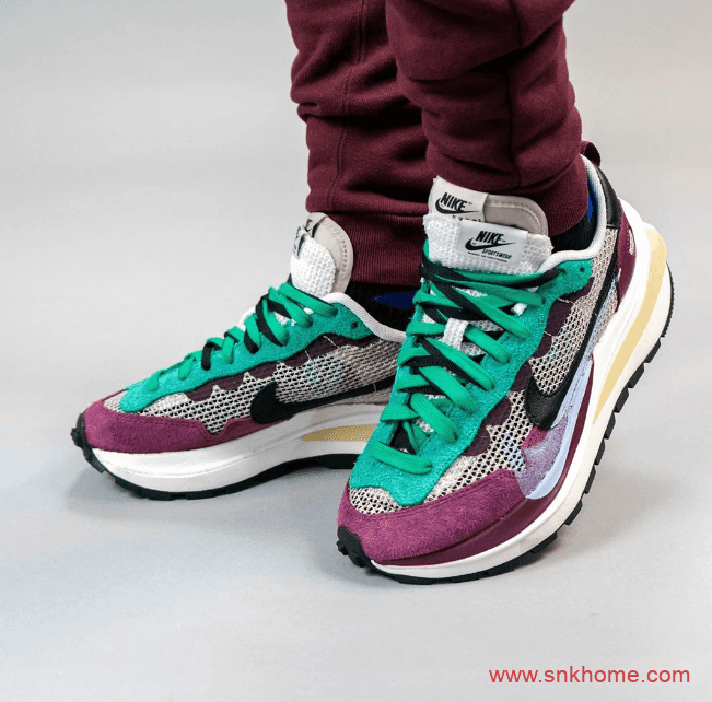 耐克Sacai联名款走秀鞋上脚图 sacai x Nike VaporWaffle发售日期 货号：DD3035-200
