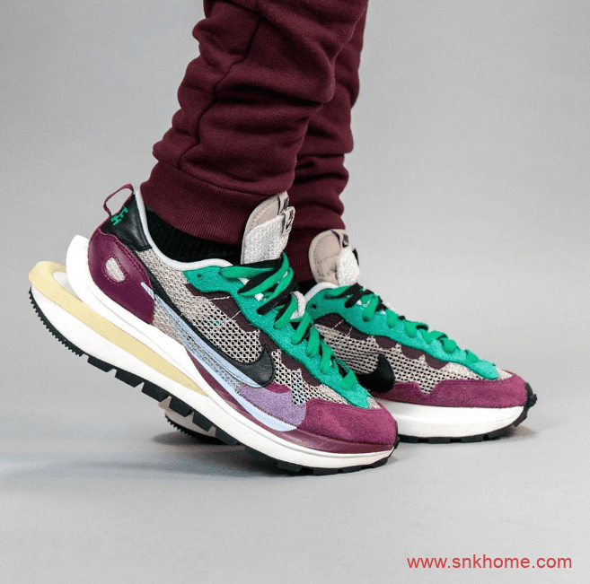耐克Sacai联名款走秀鞋上脚图 sacai x Nike VaporWaffle发售日期 货号：DD3035-200