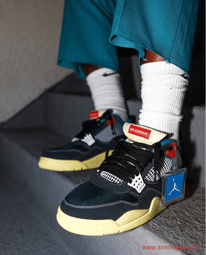Union x AJ4蓝粉 海军蓝两个配色发售日期 Union x Air Jordan 4即将亮相  货号:DC9533-001/DC9533-800