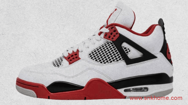 AJ4白红2020复刻要来了 Air Jordan 4 “Fire Red” 经典配色AJ4白红发售日期 货号：DC7770-160