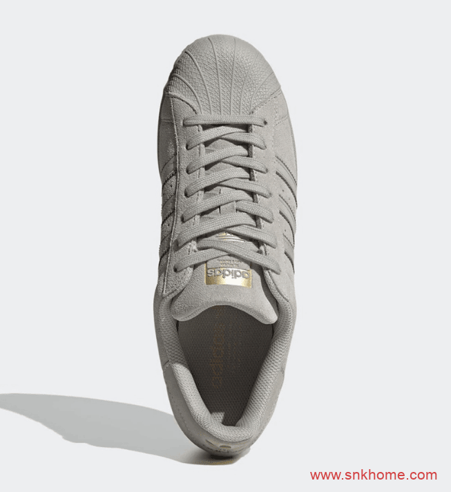 贝壳头五十周年纪念款 adidas Superstar 阿迪达斯贝壳头灰色麂皮官图释出 货号:FY2321