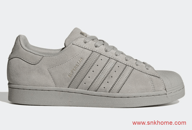 贝壳头五十周年纪念款 adidas Superstar 阿迪达斯贝壳头灰色麂皮官图释出 货号:FY2321