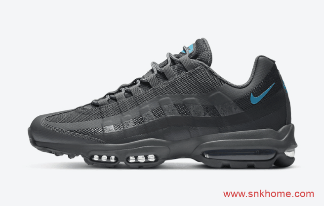 耐克MAX95烟灰色气垫 Nike Air Max 95 Ultra 高规格耐克MAX95Ultra 版本 货号:DC1934-001