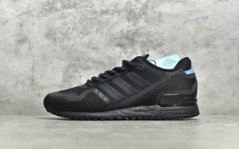 阿迪达斯三叶草ZX700黑色跑鞋 adidas Originals ZX700 HD"Slivre" 阿迪达斯复刻 货号：FV8488