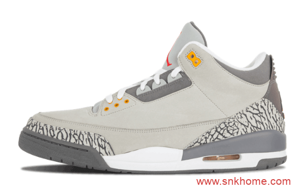 AJ13灰色实战球鞋 Air Jordan 3“Cool Grey” AJ13酷灰时隔十四年复刻 货号:CT8532-012
