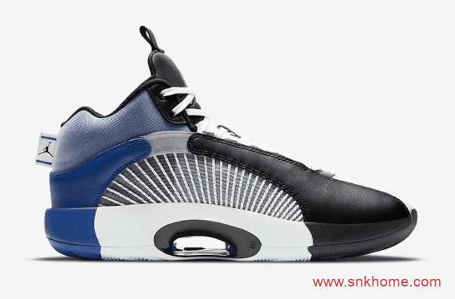 藤原浩AJ35联名官图 Fragment Design x Air Jordan 35 闪电AJ最新联名白黑蓝球鞋 货号:DA2371-10