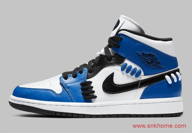 AJ1小闪电中帮 Air Jordan 1 Mid SE “Game Royal” AJ1中帮皇家游戏白蓝中帮 货号:CV0152-401