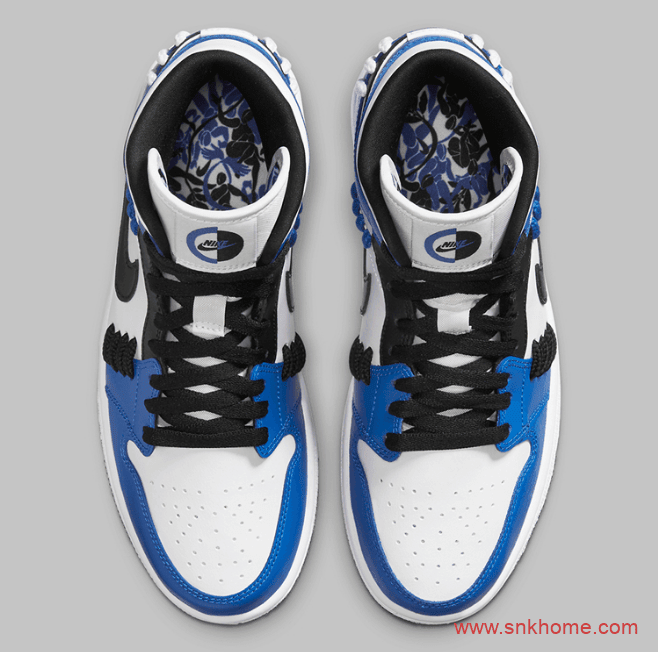 AJ1小闪电中帮 Air Jordan 1 Mid SE “Game Royal” AJ1中帮皇家游戏白蓝中帮 货号:CV0152-401