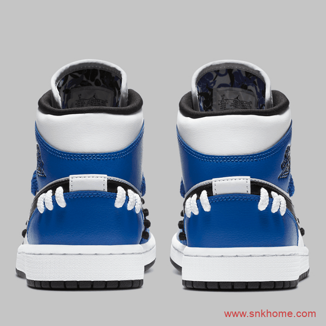 AJ1小闪电中帮 Air Jordan 1 Mid SE “Game Royal” AJ1中帮皇家游戏白蓝中帮 货号:CV0152-401