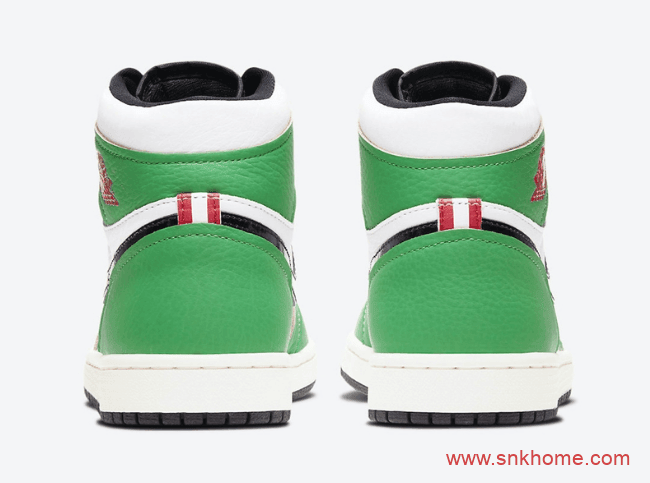 耐克AJ1喜力高帮 Air Jordan 1 High OG WMNS “Lucky Green” AJ1白绿高帮荔枝皮 货号:DB4612-300