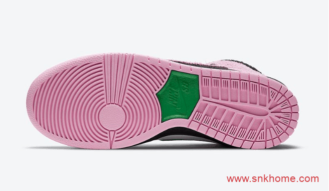 耐克Dunk粉绿翻毛皮鸳鸯 Nike SB Dunk High “Invert Celtics” 耐克Dunk麂皮反光新款 货号:CU7349-001