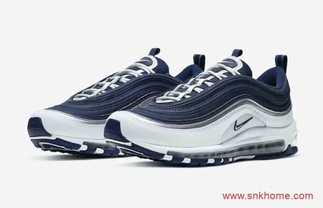 耐克MAX97海军蓝 Nike Air Max 97 耐克MAX97子弹头蓝灰新配色发售日期 货号:DH0612-400