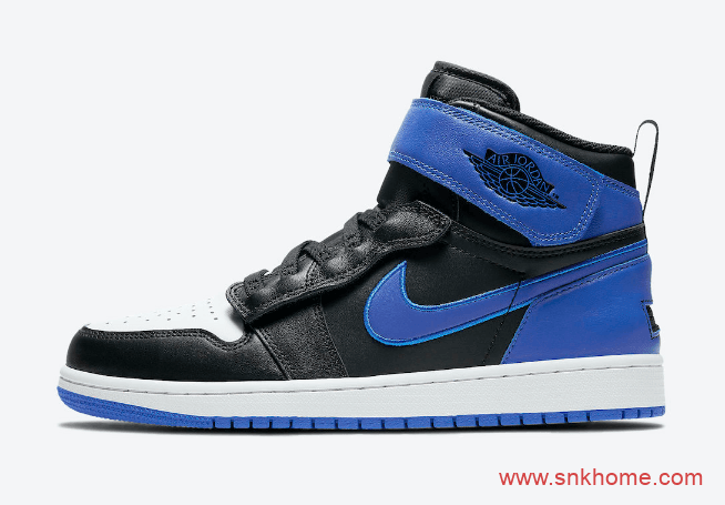 AJ1黑蓝高帮新款新设计 Air Jordan 1 High FlyEase “Hyper Royal” AJ1黑蓝绑带发售日期 货号:CQ3835-041