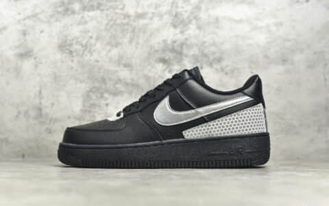耐克空军一号NBA联名黑色 NIKE AIR FORCE 1 07 LV8 NBA联名 空军一号黑色低帮板鞋 货号:CT2299-001