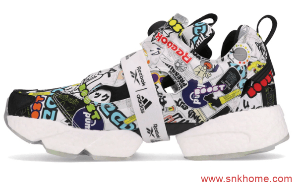 Reebok Instapump Fury Boost “Sticker City” 锐步阿迪达斯联名充气鞋BOOST新款发售 货号:G57659