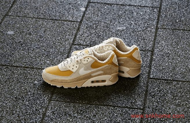 耐克MAX90小麦色加绒款 Nike Air Max 90毛绒绒耐克MAX90现已发售 货号:CT1873-100