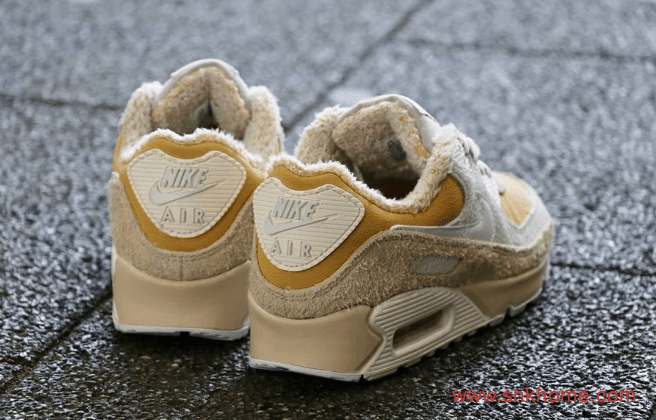 耐克MAX90小麦色加绒款 Nike Air Max 90毛绒绒耐克MAX90现已发售 货号:CT1873-100