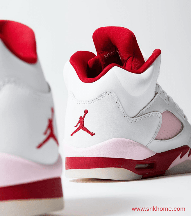 AJ5白红粉仙女配色 Air Jordan 5 Retro GS "Pink Foam" AJ5三十周年纪念款 货号:440892-106